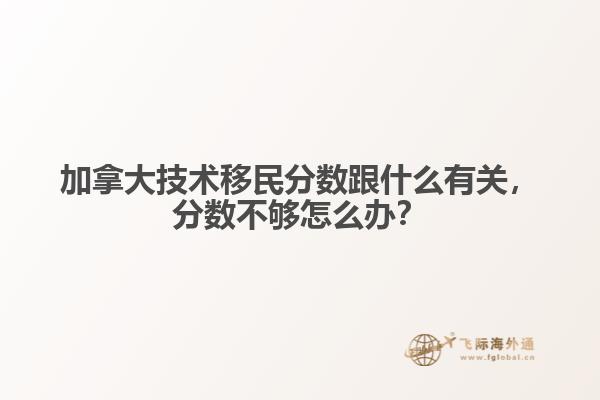 加拿大技術(shù)移民分?jǐn)?shù)跟什么有關(guān)，分?jǐn)?shù)不夠怎么辦？