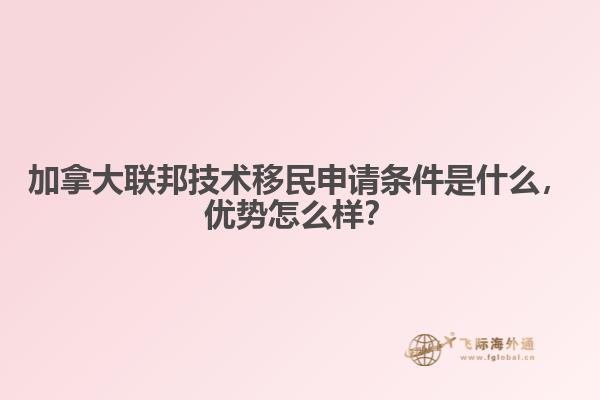 加拿大聯邦技術移民申請條件是什么，優(yōu)勢怎么樣？