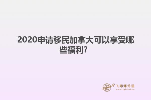 2020申請(qǐng)移民加拿大可以享受哪些福利？