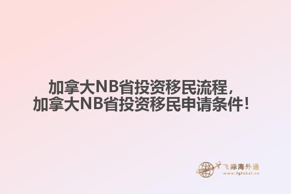加拿大NB省投資移民流程，加拿大NB省投資移民申請條件！