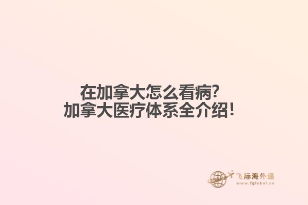 在加拿大怎么看病？加拿大醫(yī)療體系全介紹！