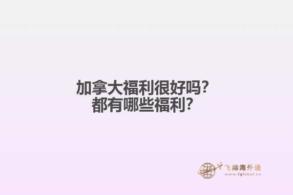 加拿大福利很好嗎？都有哪些福利？