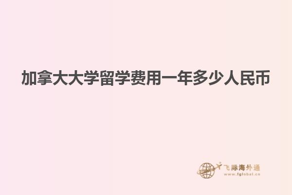 加拿大大學(xué)留學(xué)費用一年多少人民幣