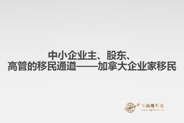 中小企業(yè)主、股東、高管的移民通道——加拿大企業(yè)家移民