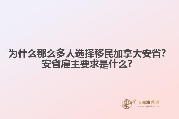 為什么那么多人選擇移民加拿大安?。堪彩」椭饕笫鞘裁?？