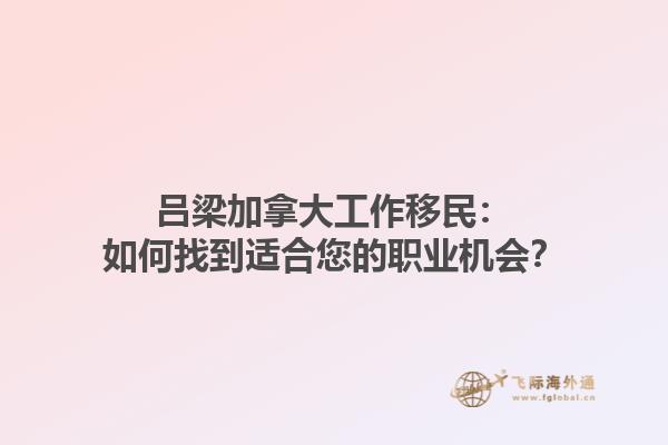 呂梁加拿大工作移民：如何找到適合您的職業(yè)機(jī)會(huì)？