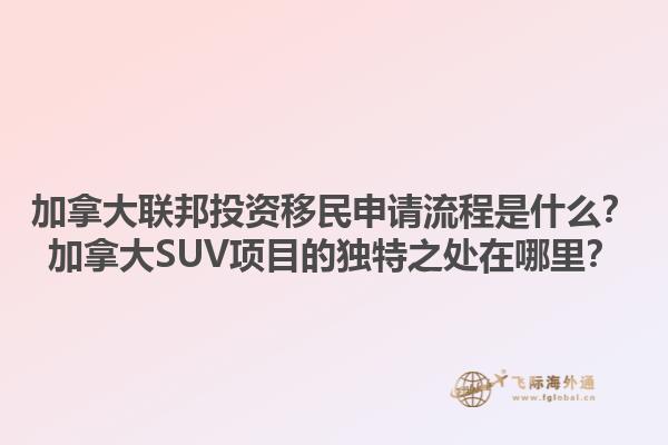 加拿大聯(lián)邦投資移民申請(qǐng)流程是什么？加拿大SUV項(xiàng)目的獨(dú)特之處在哪里？1.jpg