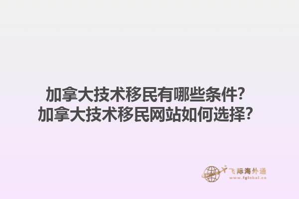 加拿大技術(shù)移民有哪些條件？加拿大技術(shù)移民網(wǎng)站如何選擇？1.jpg